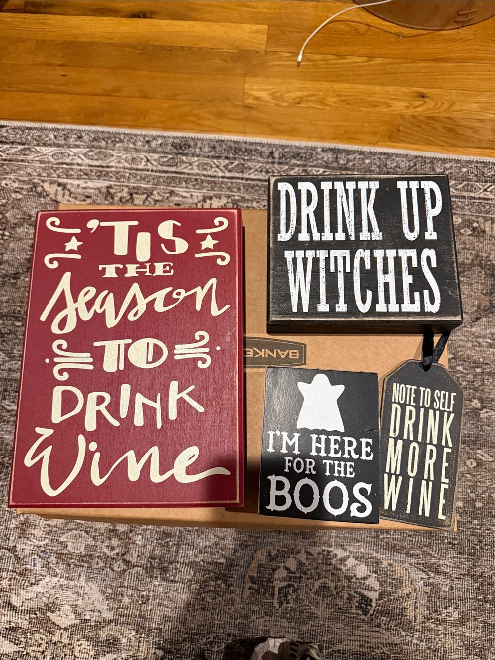 Holiday & Wood Sign Bundle - Red & Black